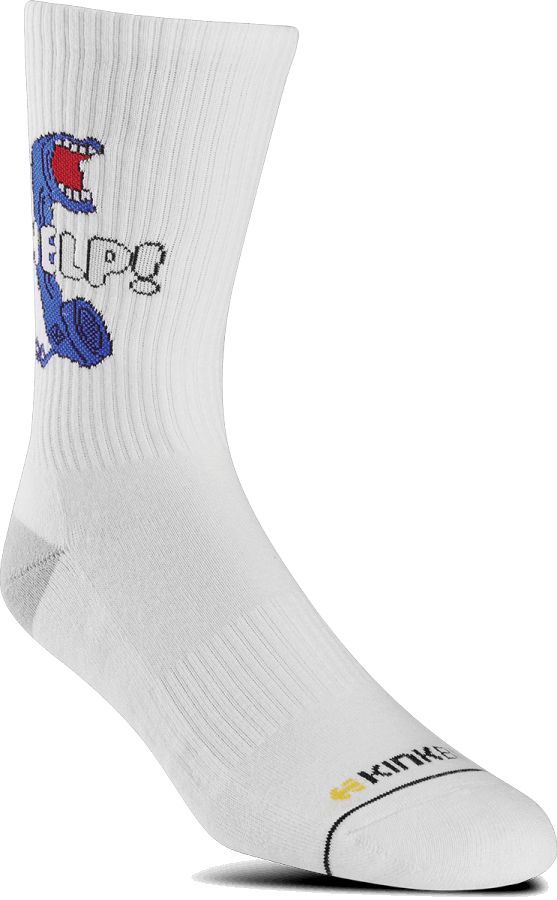 Kink Crew Sock Hvit Etnies Norge