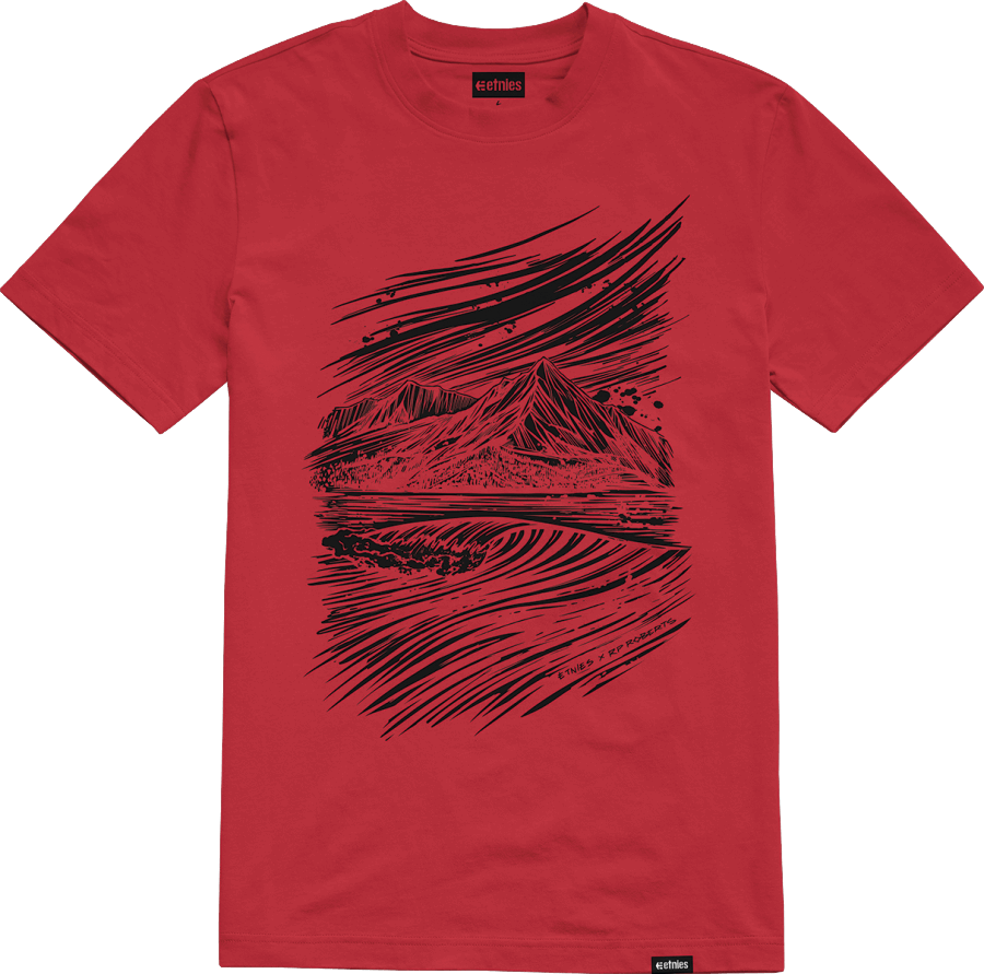 Rp Scenic Tee Etnies Norge Red